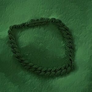 Diamond Cuban bracelet in White
Gold